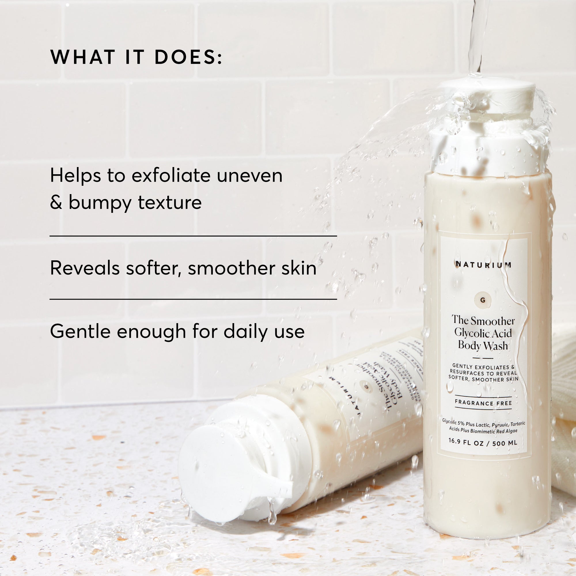 The Smoother Glycolic Acid Exfoliating Body Wash