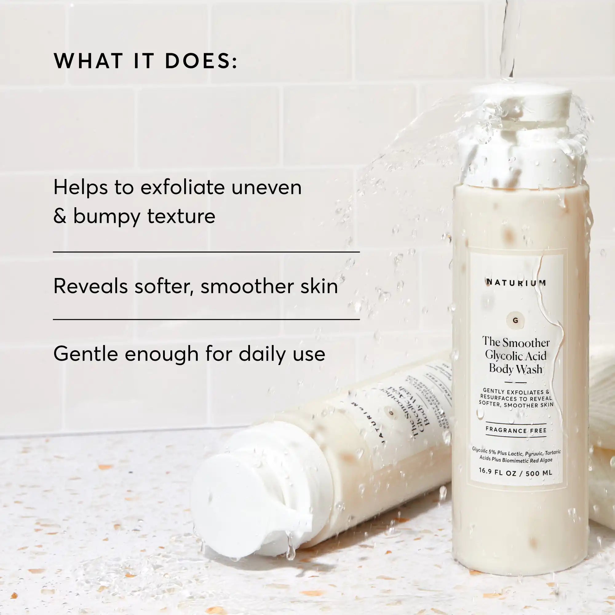 The Smoother Glycolic Acid Exfoliating Body Wash