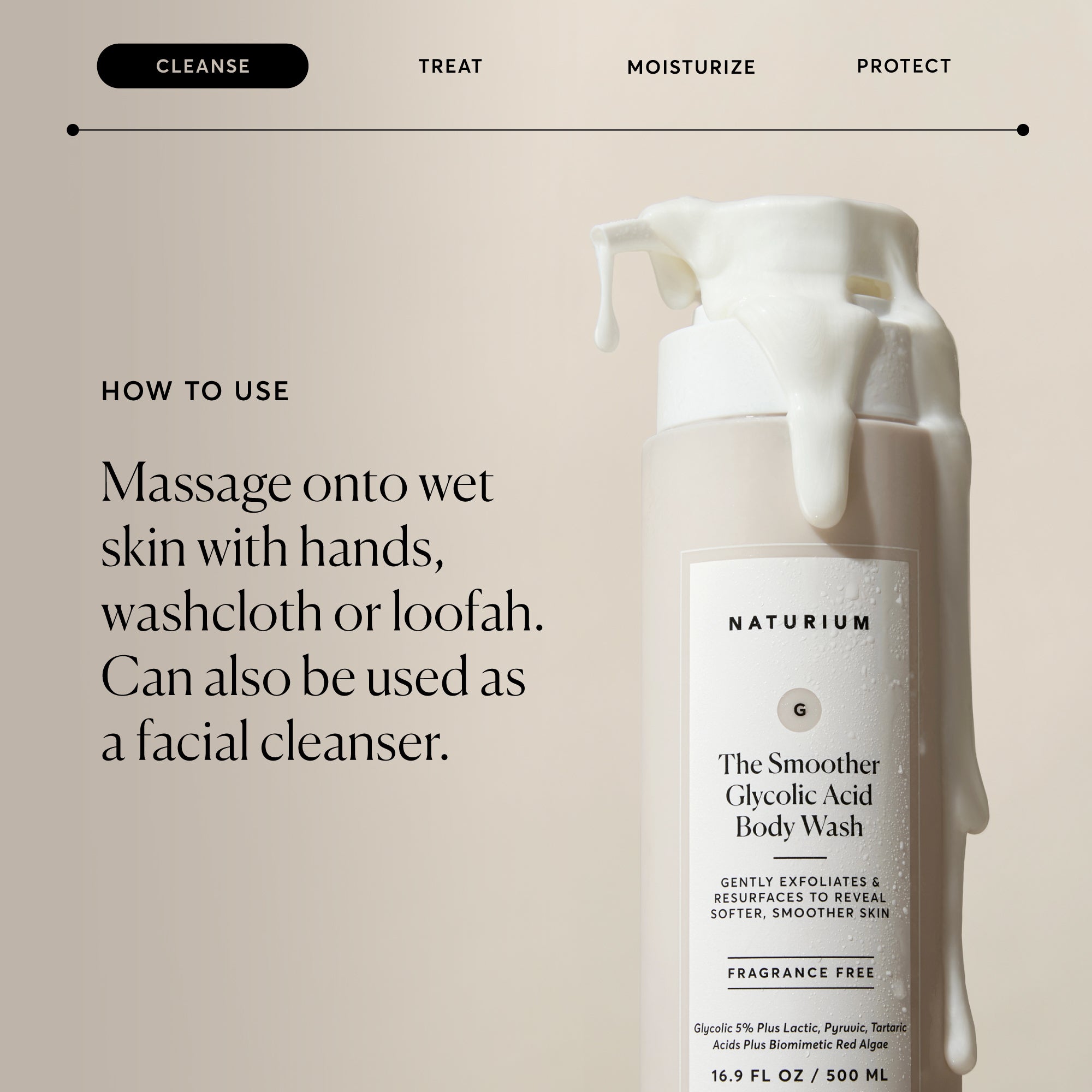 The Smoother Glycolic Acid Exfoliating Body Wash
