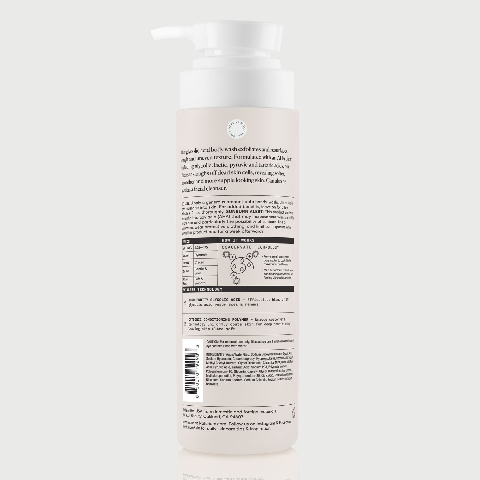 The Smoother Glycolic Acid Exfoliating Body Wash