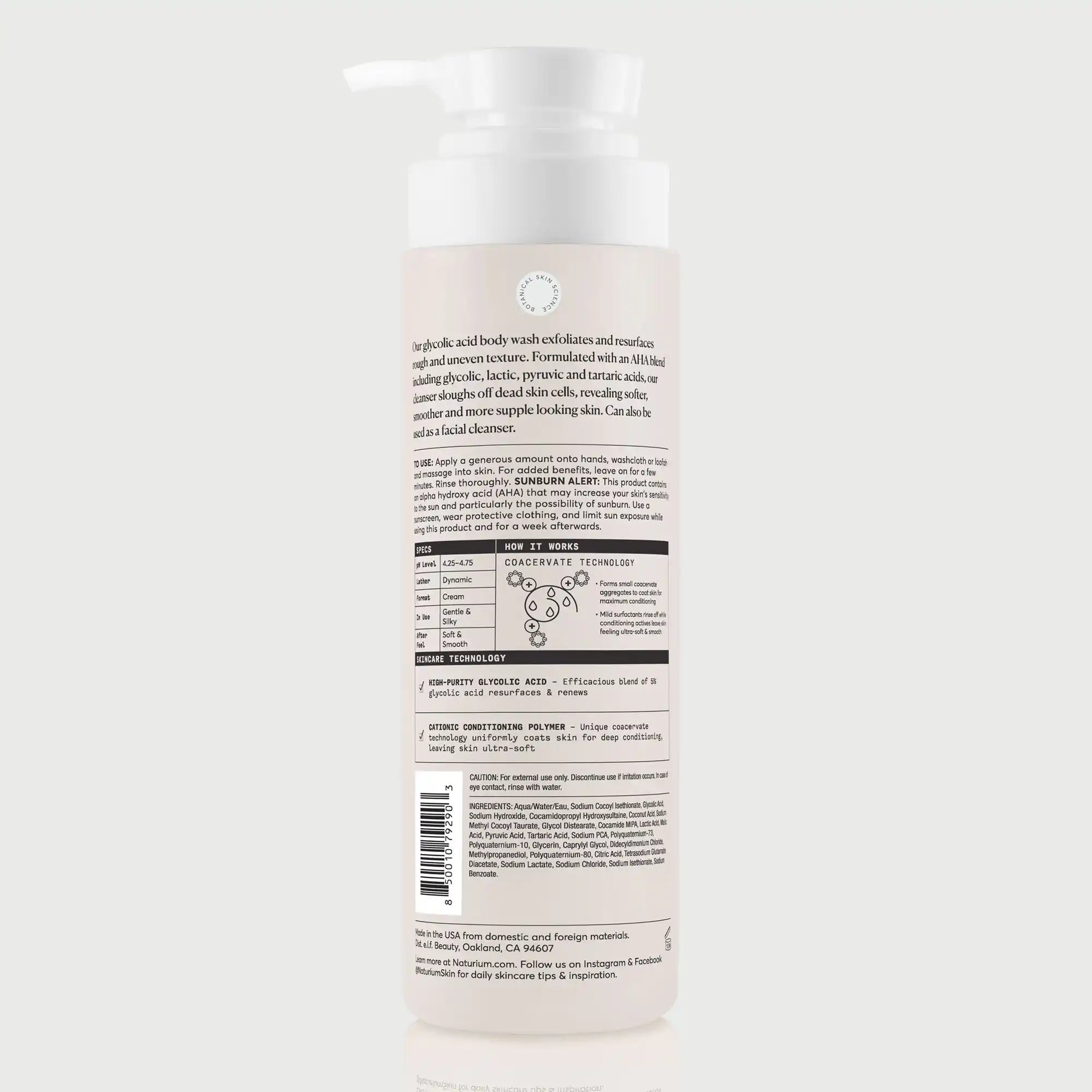 The Smoother Glycolic Acid Exfoliating Body Wash