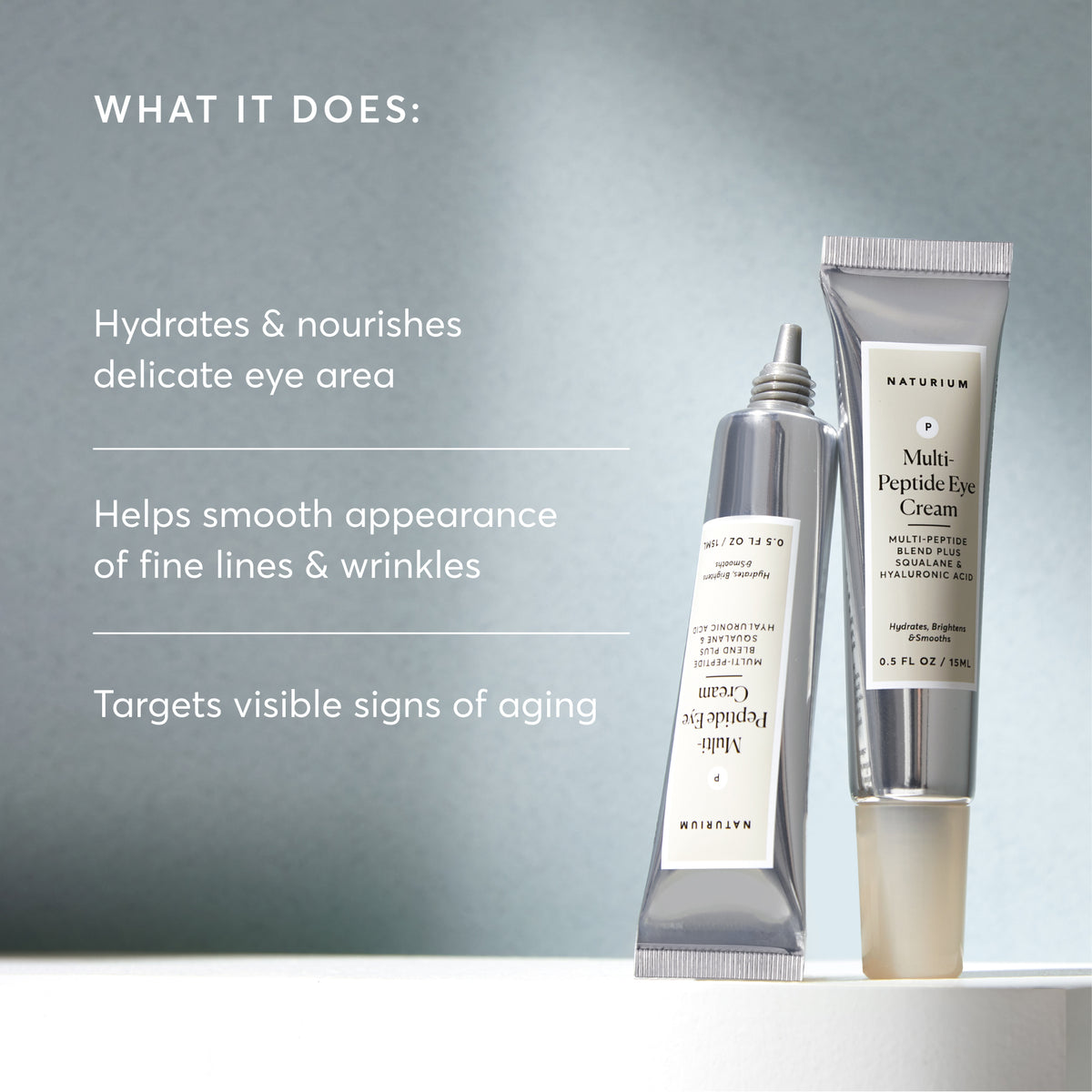 Multi-Peptide Eye Cream for Dark Circles & Fine Lines | Naturium
