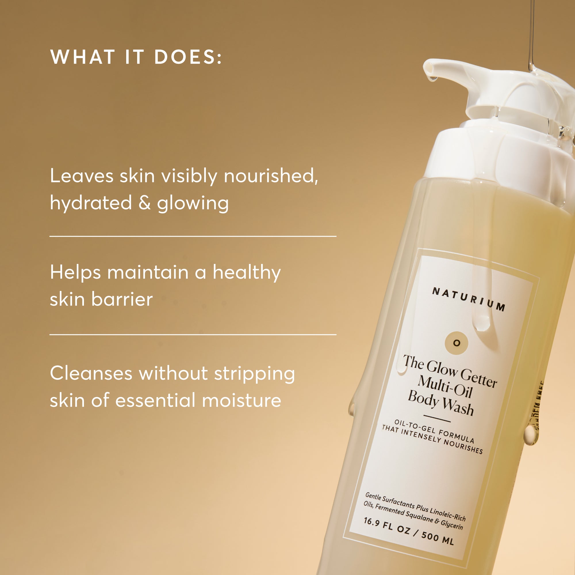ボディソープ NATURIUM The Glow Getter Body Wash The Glow Getter Multi-Oil Hydrating Body Wash | Gentle Cleanse
