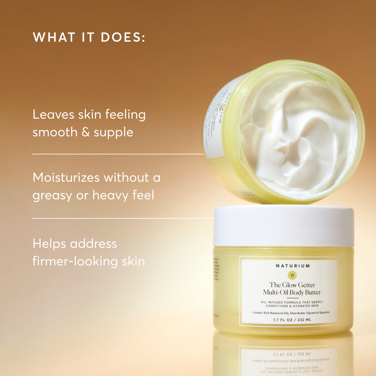 The Glow Getter Multi-Oil Body Butter | Hydrated Glow | Naturium