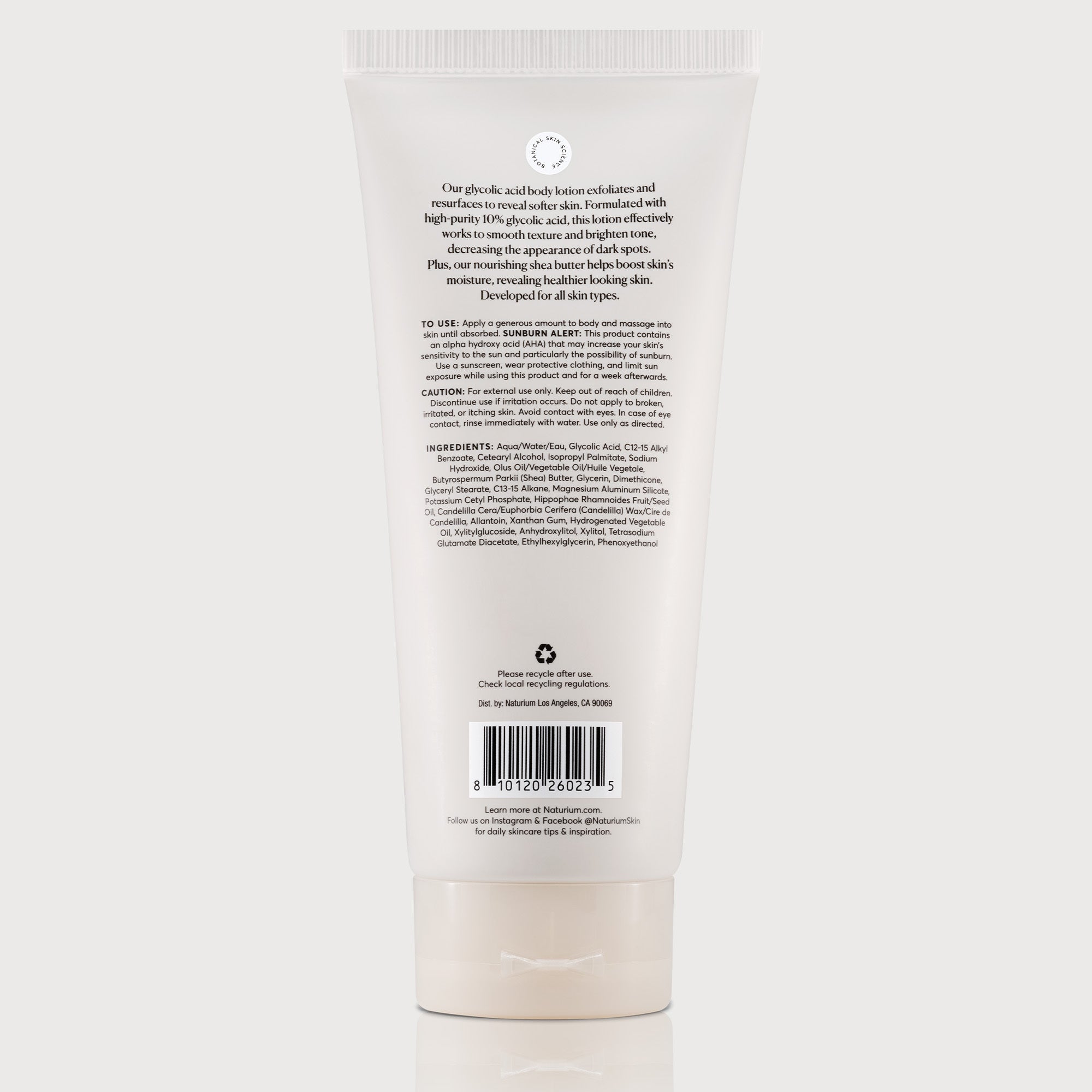 The Smoother Glycolic Acid Body Lotion - Naturium