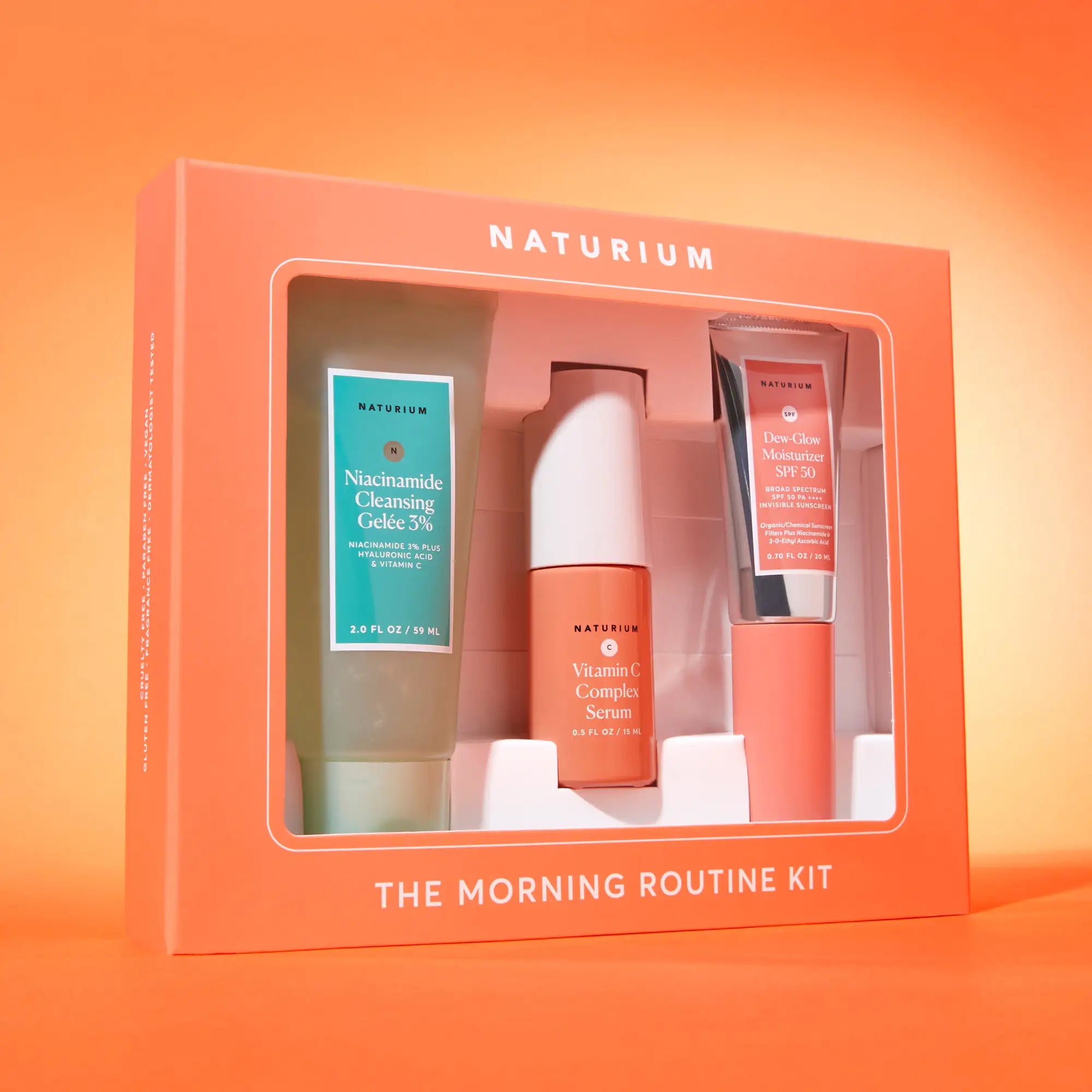 The Morning Routine Kit | Morning Skincare Set | Naturium
